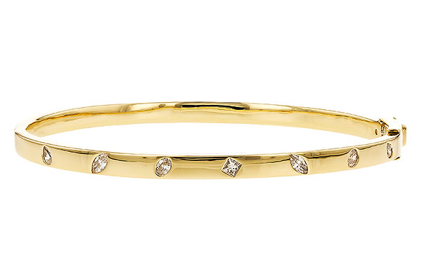 B283-15681: BANGLE .35 TW FANCY CUT DIAMONDS