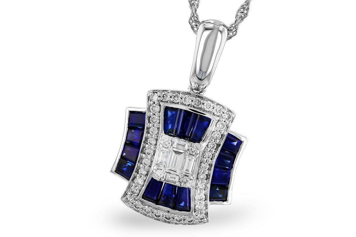 B283-16563: NECK .85 TW SAPPHIRE 1.10 TGW