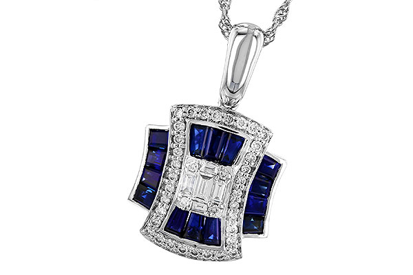 B283-16563: NECK .85 TW SAPPHIRE 1.10 TGW