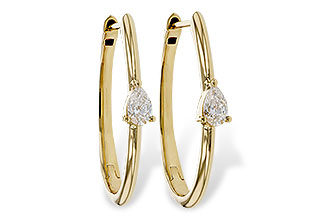 B284-02045: EARRINGS .45 TW PEAR DIAMONDS