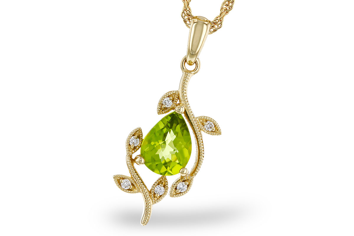 B284-02954: NECKLACE 1.16 PERIDOT 1.21 TGW (8x6MM PER)