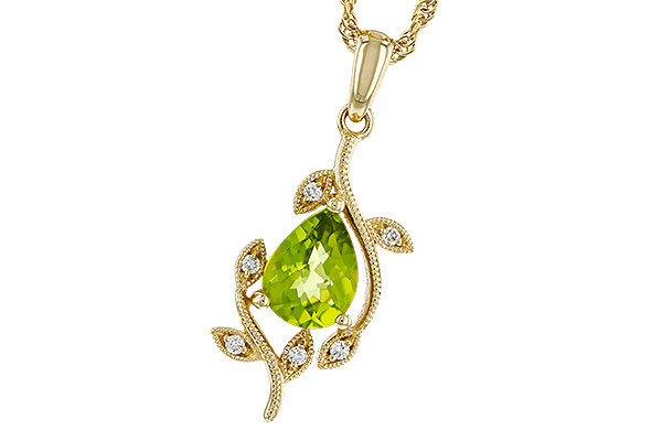 B284-02954: NECKLACE 1.16 PERIDOT 1.21 TGW (8x6MM PER)
