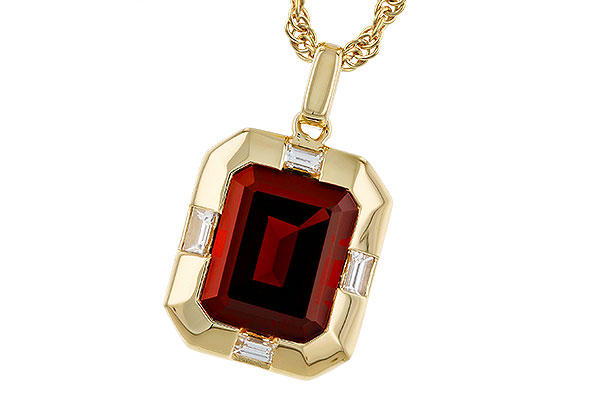 B284-03881: NECKLACE 3.65 GARNET 3.82 TGW (10x8MM GAR)