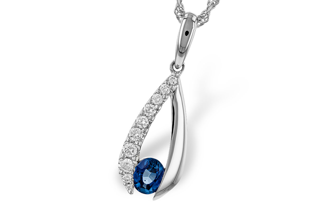 B284-05645: NECKLACE .38 SAPP .54 TGW (5x4 SAPP)