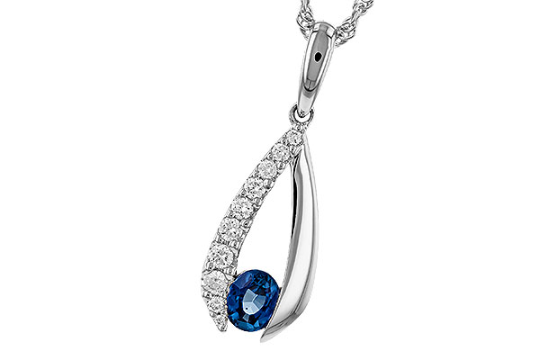 B284-05645: NECKLACE .38 SAPP .54 TGW (5x4 SAPP)