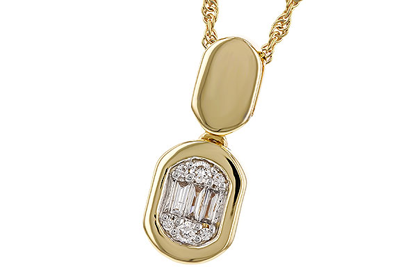 B284-05681: NECKLACE .07 TW BAG .12 TW