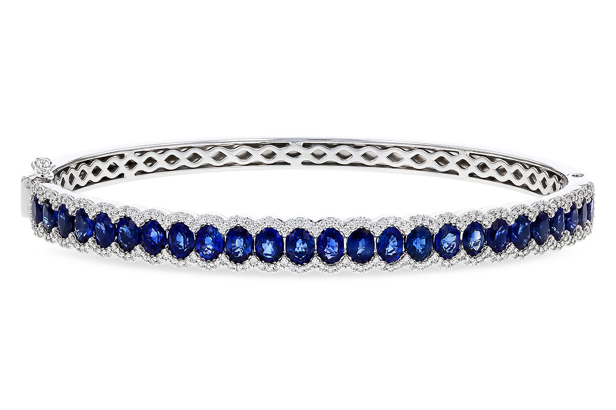 B284-07472: BANGLE 5.09 TW SAPPHIRE 5.65 TGW