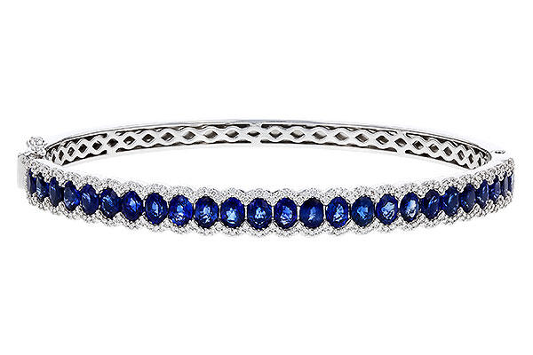 B284-07472: BANGLE 5.09 TW SAPPHIRE 5.65 TGW