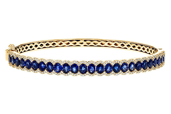B284-07472: BANGLE 5.09 TW SAPPHIRE 5.65 TGW