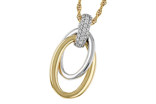 B284-08372: NECKLACE .15 TW