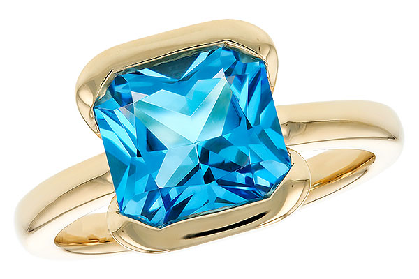 B284-91127: LDS RG 3.50 CT BLUE TOPAZ (9MM BT)