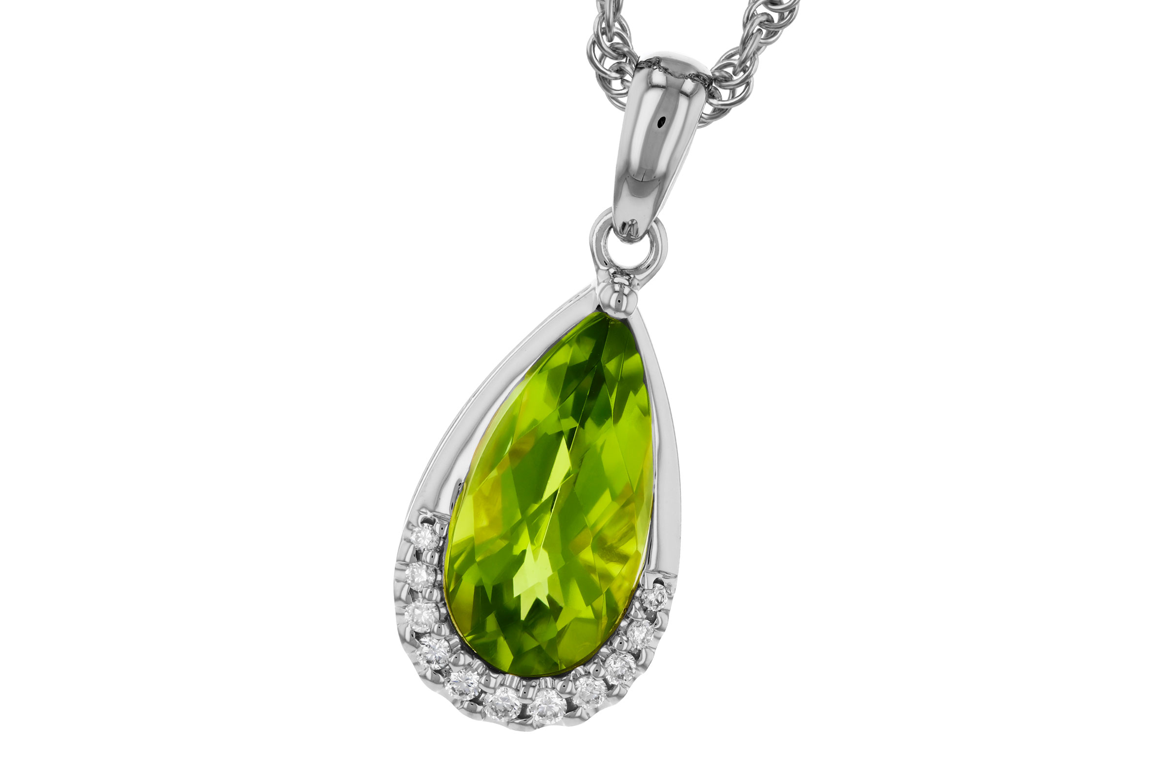 B284-92927: NECK 1.94 PERIDOT 2.00 TGW (12x6MM PS)