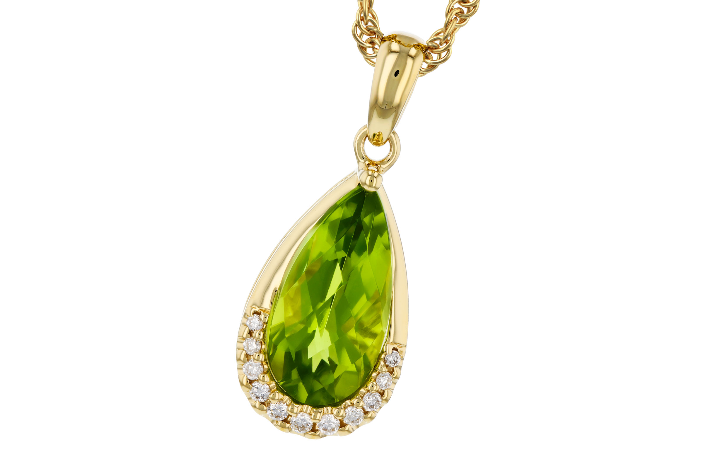 B284-92927: NECK 1.94 PERIDOT 2.00 TGW (12x6MM PS)