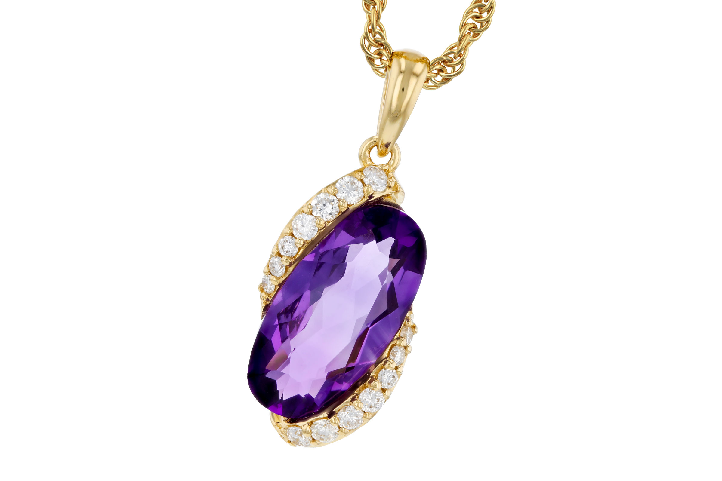 B284-92954: NECK 1.72 AMETHYST 1.84 TGW (12x6MM AMY)