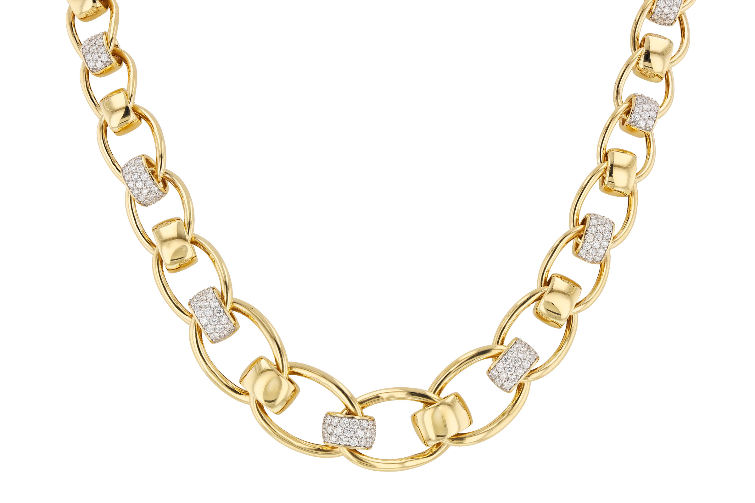 B284-92990: NECKLACE 2.00 TW (17")