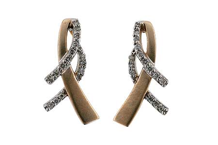 C010-36554: EARRINGS .15 TW