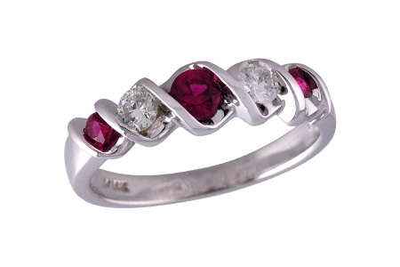 C102-19308: LDS WED RG .34 RUBY .58 TGW