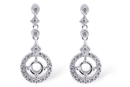 C193-15681: SEMI EARRINGS .45 TW