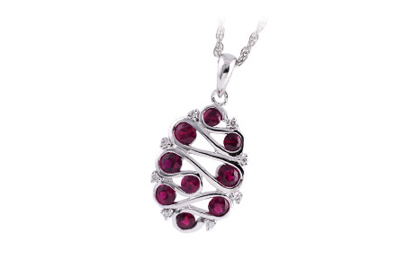 C194-07472: NECK .70 RUBY .75 TGW