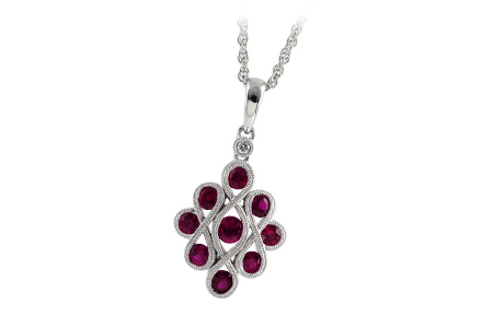 C195-83890: NECK .85 RUBY .87 TGW