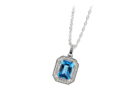 C196-75663: NECK 1.75 BLUE TOPAZ 1.86 TGW