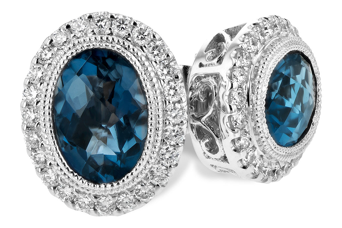 C198-55654: EARR 1.76 LONDON BLUE TOPAZ 2.01 TGW