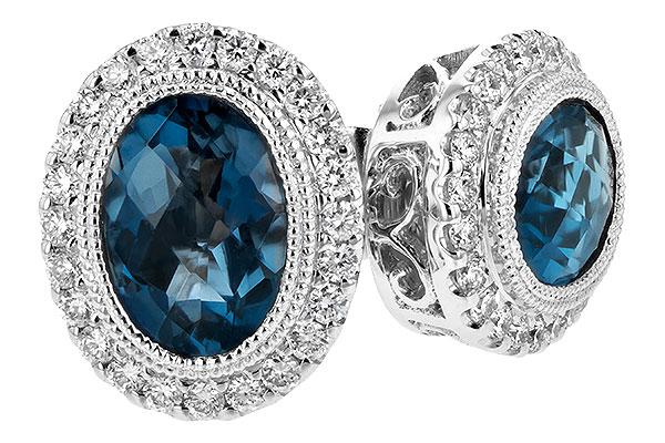 C198-55654: EARR 1.76 LONDON BLUE TOPAZ 2.01 TGW