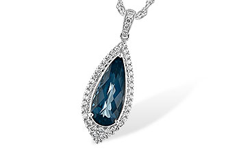 C198-57472: NECK 2.40 LONDON BLUE TOPAZ 2.65 TGW