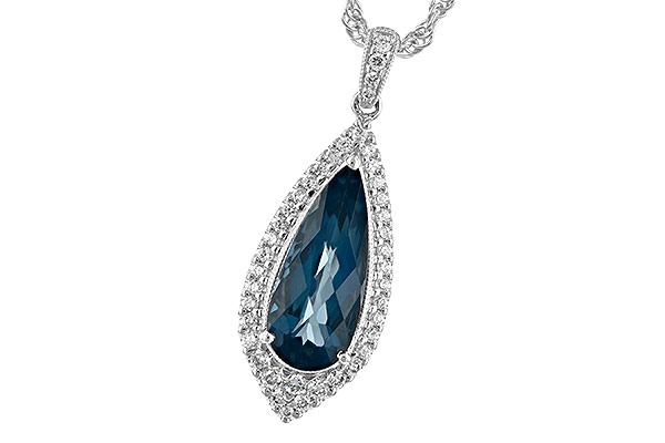 C198-57472: NECK 2.40 LONDON BLUE TOPAZ 2.65 TGW