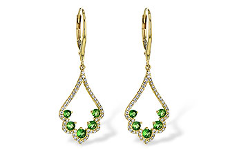 C199-45681: EARR .64 GREEN GARNET .98 TGW