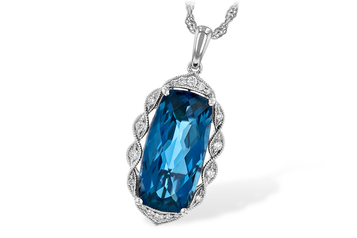 C199-46554: NECK 6.70 LONDON BLUE TOPAZ 6.81 TGW