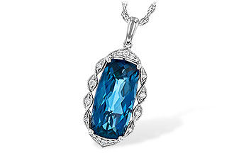 C199-46554: NECK 6.70 LONDON BLUE TOPAZ 6.81 TGW