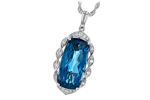 C199-46554: NECK 6.70 LONDON BLUE TOPAZ 6.81 TGW