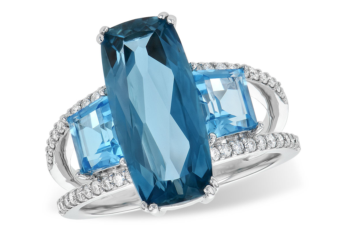 C199-51136: LDS RG 6.40 TW BLUE TOPAZ 6.67 TGW