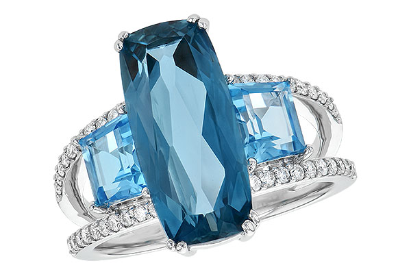 C199-51136: LDS RG 6.40 TW BLUE TOPAZ 6.67 TGW