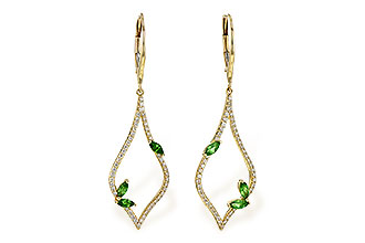 C199-51172: EARR .42 GREEN GARNET .77 TGW