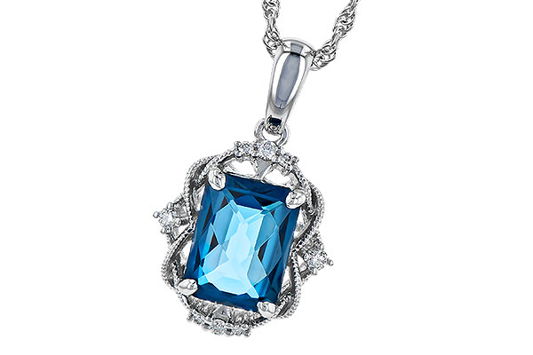 C282-21127: NECK 1.68 LONDON BLUE TOPAZ 1.73 TGW (8x6MM LBT)