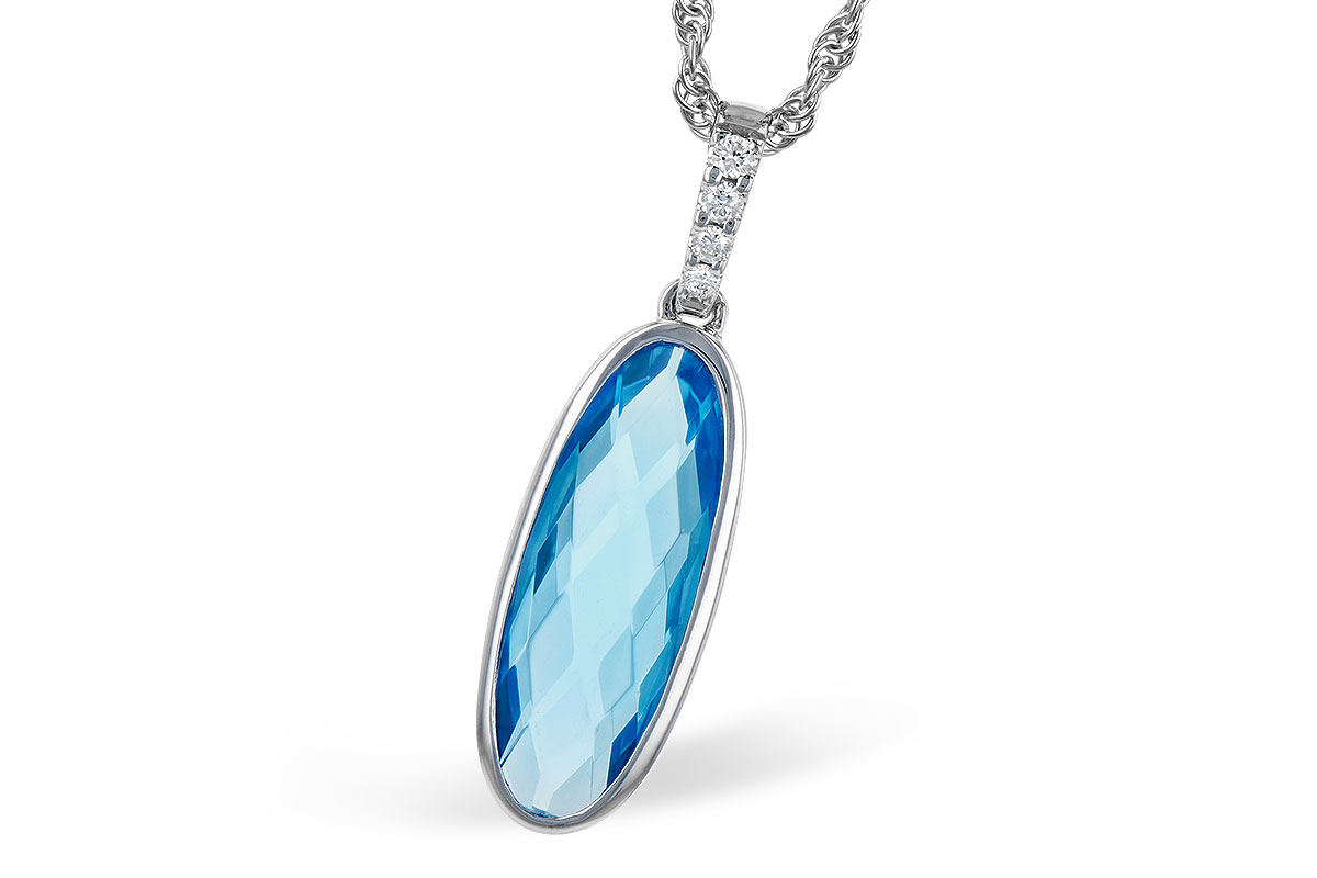 C282-21154: NECK 1.90 BLUE TOPAZ 1.93 TGW