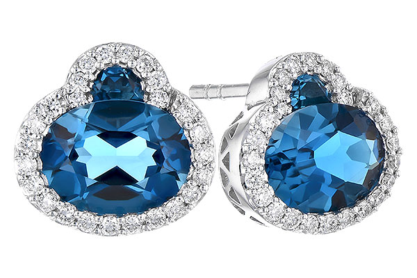 C282-24763: EARR 2.60 TW LONDON BLUE TOPAZ 2.81 TGW