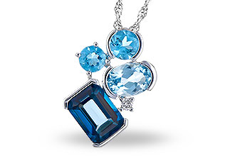 C282-24781: NECK 3.08 BLUE TOPAZ TW 3.11 TGW