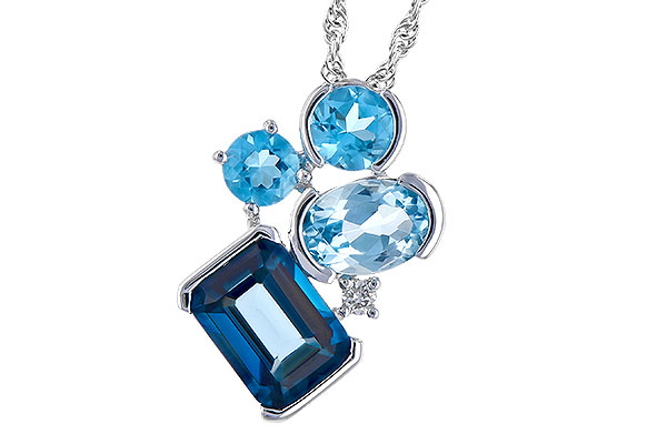 C282-24781: NECK 3.08 BLUE TOPAZ TW 3.11 TGW