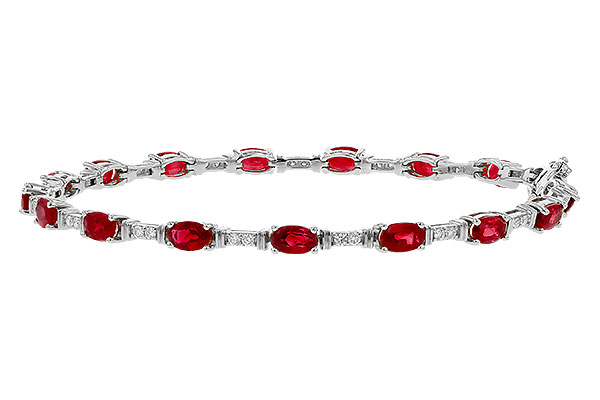 C284-02090: BRACELET 4.65 RUBY 4.97 TGW (7")