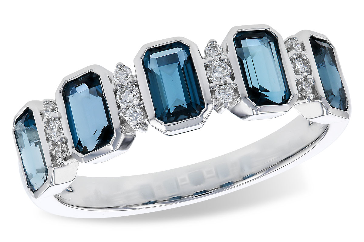 C284-02945: LDS RG 1.46 TW LONDON BLUE TOPAZ 1.58 TGW