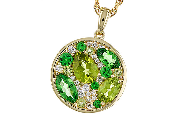 C284-03845: NECK 2.20 TW SEMI-PRECIOUS (TSAV, PER) 2.37 TGW