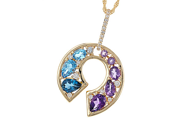 C284-03872: NECKLACE 1.77 SEMI-PREC (AMY & BT) 1.90 TGW