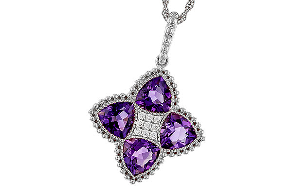 C284-04736: NECKLACE 2.22 AMETHYST 2.28 TGW
