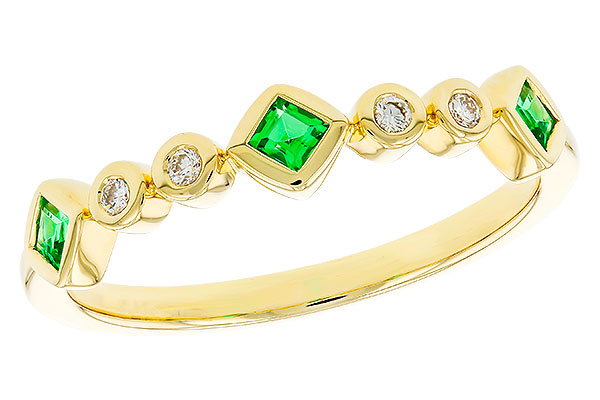 C284-04808: LDS WED RG .14 TW EMERALD .19 TGW