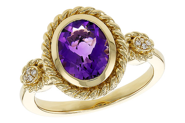 C284-08399: LDS RG 1.38 AMETHYST 1.40 TGW (9x7MM AMY)