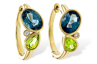 C284-08427: EARRINGS 2.97 SEMI-PREC (PER,LBT) 3.00 TGW