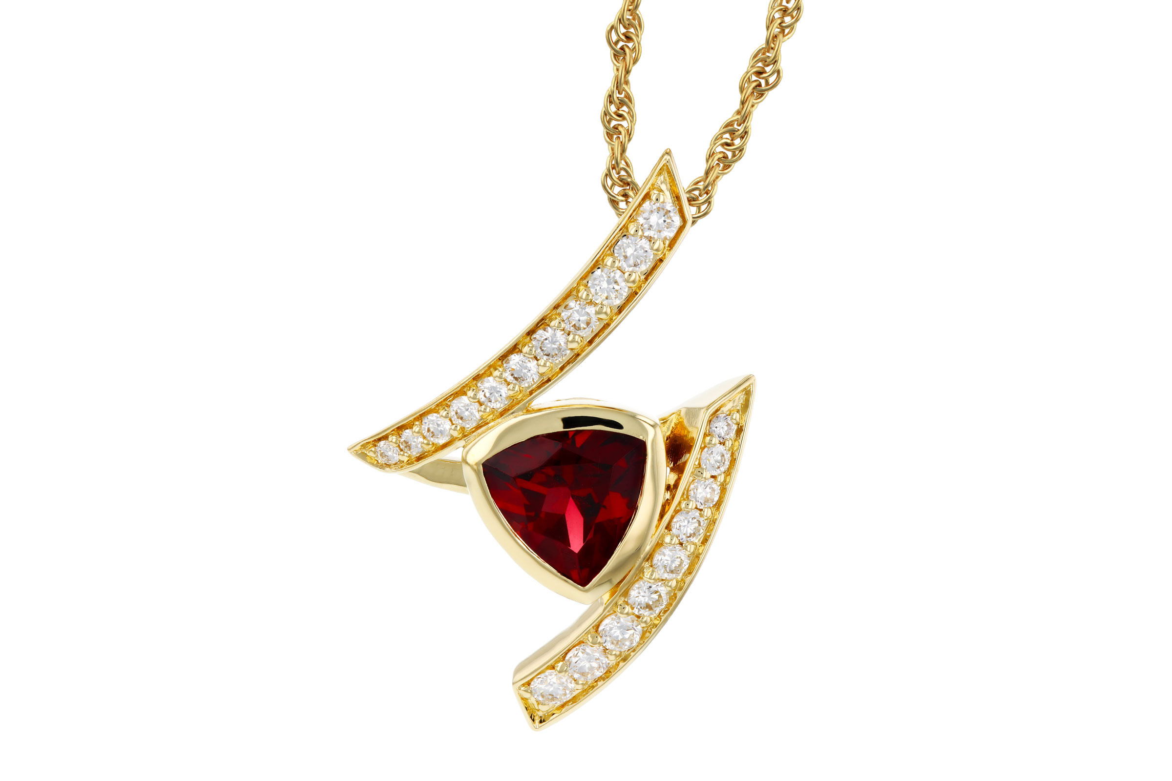 C284-93872: NECKLACE .84 GARNET 1.03 TGW (6MM GAR)